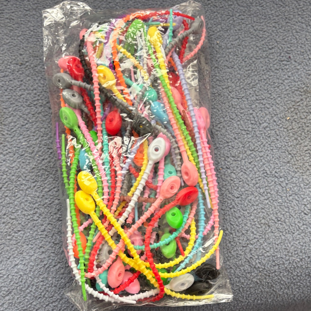 Colorful Beaded Tie Downs